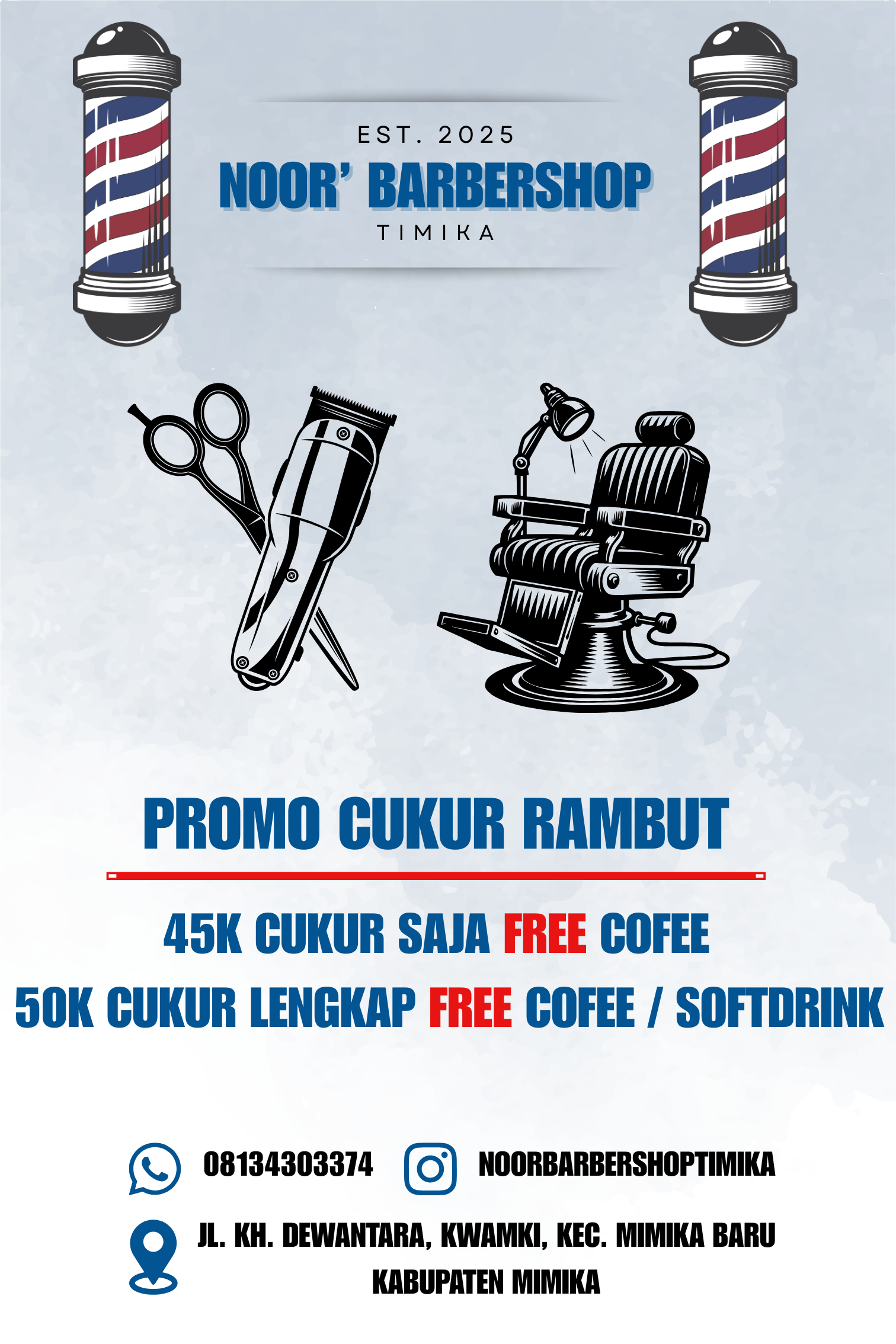 Layanan dan Harga Noor Barbershop